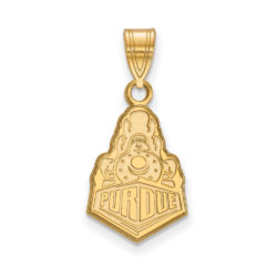 10k Yellow Gold Purdue Medium Logo Pendant