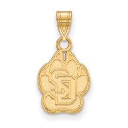 10k Yellow Gold South Dakota Small Logo Pendant