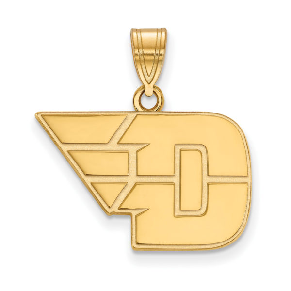 10k Yellow Gold U of Dayton Medium Pendant