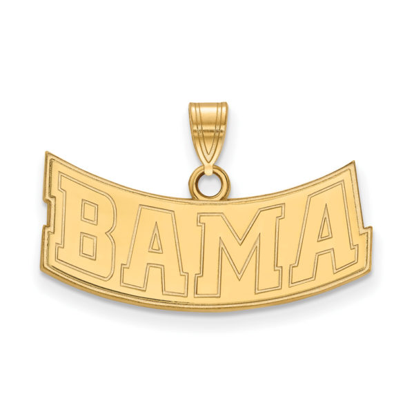 10k Yellow Gold U. of Alabama Small 'BAMA' Pendant