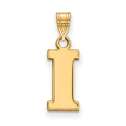 10k Yellow Gold U. of Iowa Small Initial I Pendant