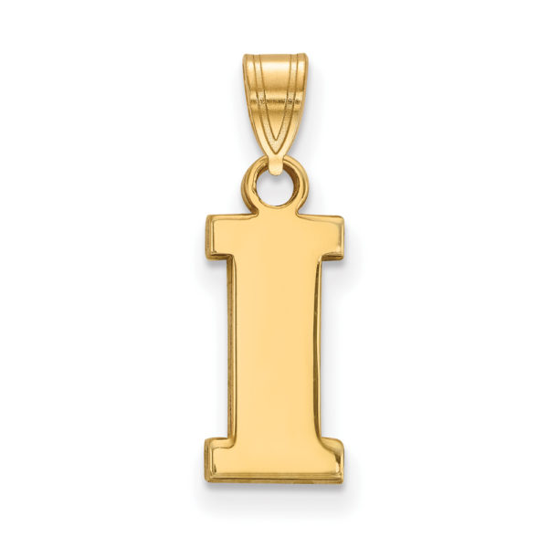 10k Yellow Gold U. of Iowa Small Initial I Pendant