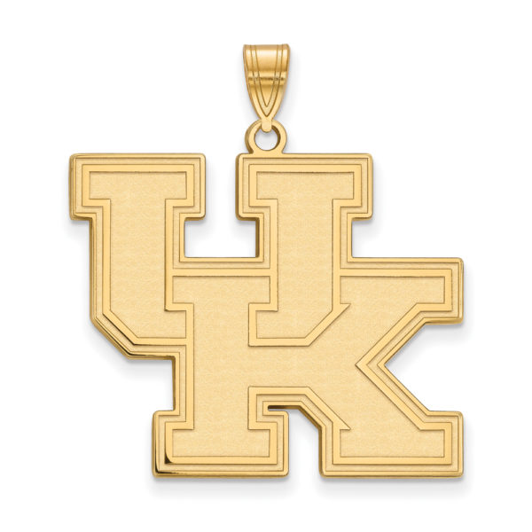 10k Yellow Gold U. of Kentucky XL 'UK' Pendant