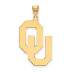 10k Yellow Gold U. of Oklahoma XL Pendant