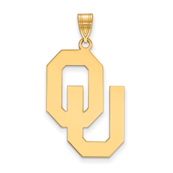 10k Yellow Gold U. of Oklahoma XL Pendant