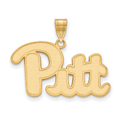 10k Yellow Gold U. of Pittsburgh Large 'Pitt' Pendant