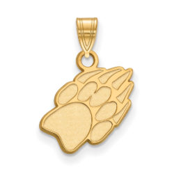 10k Yellow Gold U. of Wisconsin Small Badgers Paw Pendant