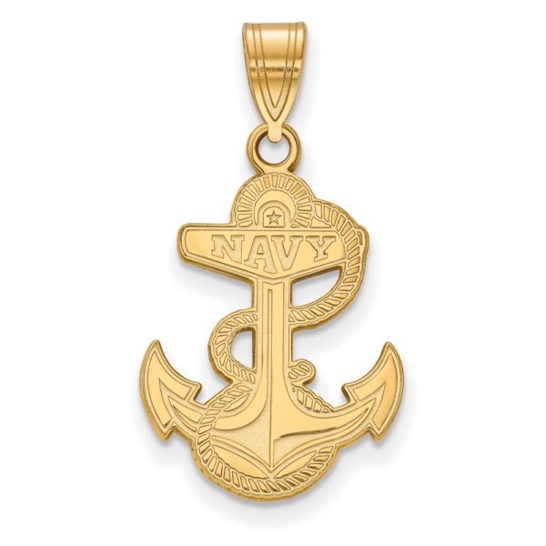 10k Yellow Gold U.S. Naval Academy Large Pendant