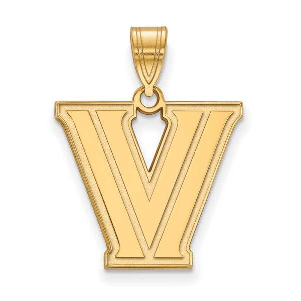 10k Yellow Gold Villanova U. Medium Logo Pendant