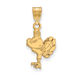 10k Yellow Gold Virginia Tech Medium Mascot Logo Pendant