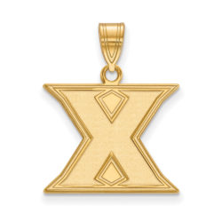 10k Yellow Gold Xavier U. Medium Initial X Pendant