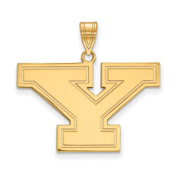 10k Yellow Gold Youngstown State Large Initial Y Pendant