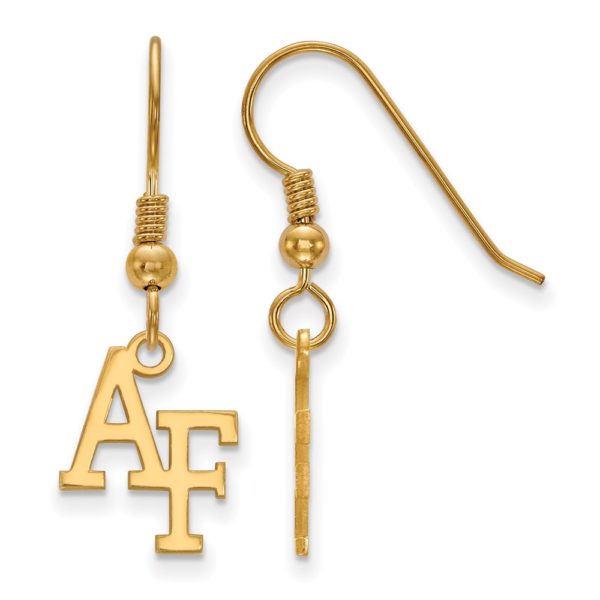 14k Gold Plated Silver Air Force Academy Dangle Earring