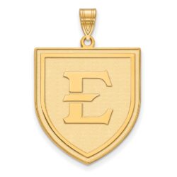 14k Gold Plated Silver East Tennessee State XL Pendant