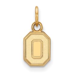 14k Gold Plated Silver Ohio State XS (Tiny) 'O' Charm or Pendant