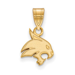 14k Gold Plated Silver Texas State Small Pendant