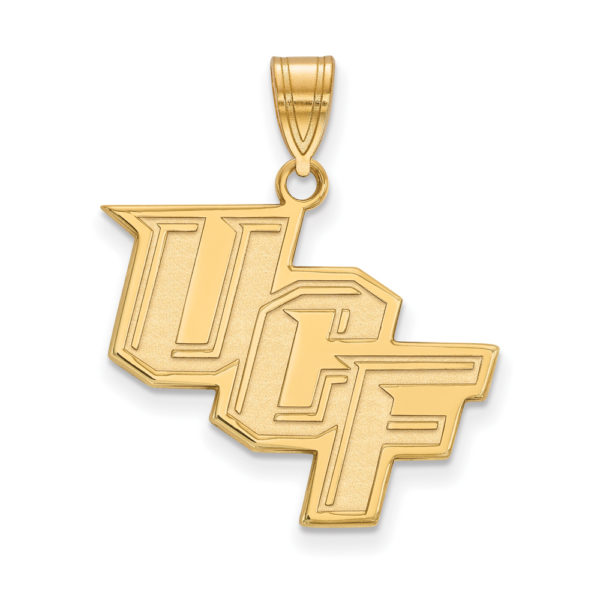 14k Gold Plated Silver U. of Central Florida Large Pendant