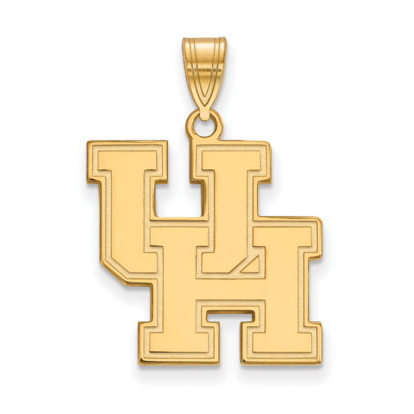 14k Gold Plated Silver U. of Houston Large Pendant