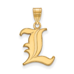 14k Gold Plated Silver U. of Louisville Medium Pendant