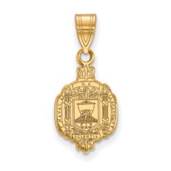 14k Gold Plated Silver U.S. Naval Academy Medium Crest Pendant