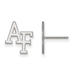 14k White Gold Air Force Academy Post Earrings