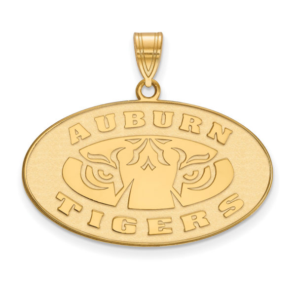 14k Yellow Gold Auburn U Large Logo Pendant