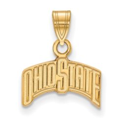 14k Yellow Gold Ohio State Small 'OHIO STATE' Pendant