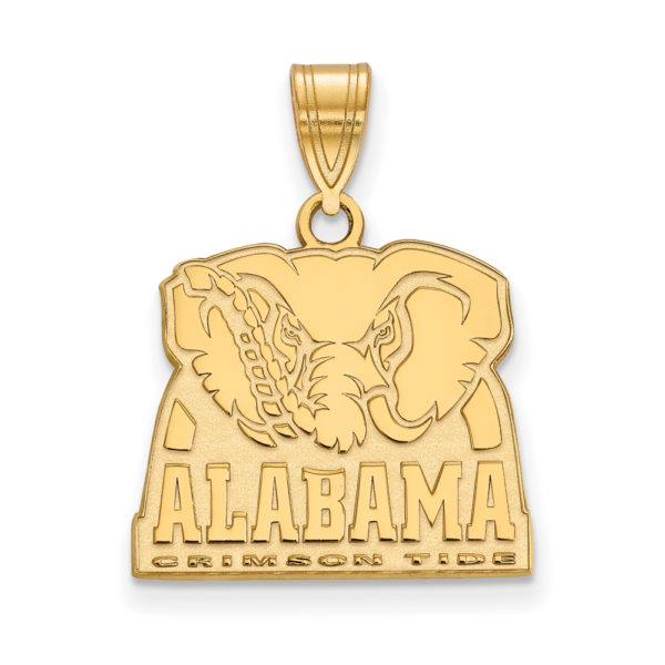 14k Yellow Gold U. of Alabama Medium Logo Pendant