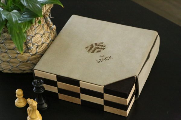 the STACK Chessboard - Tournament Edition in Wenge and Maple