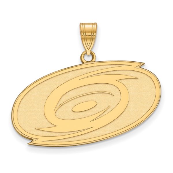 10k Yellow Gold NHL Carolina Hurricanes Large Pendant