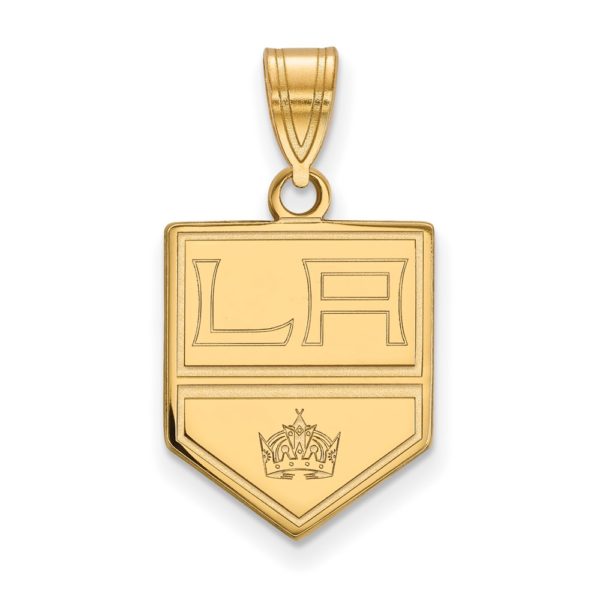 10k Yellow Gold NHL Los Angeles Kings Medium Pendant