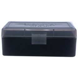 Berrys Bullets 403 .38 Spl/357 Mag 50 Round Flip-Top Ammo Box, Smoke/Black - 92948