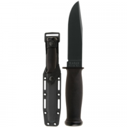 KA-BAR Mark I Clip Point Fixed Blade Knife, 5.125", Black - 2221