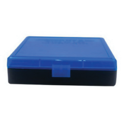 Berrys Bullets 008 .40 S&W/.45 ACP/10mm 100 Round Flip-Top Ammo Box, Blue/Black - 67789