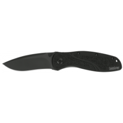 Kershaw Blur 3.4" Plain Drop Point Folding Knife, Black - 1670BLK