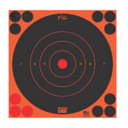 Pro-Shot Splatter Shot 8" - Orange Bull's-Eye Target - Peel and Stick - 6 Pack - 8B-ORNG-6PK