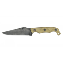 Stroup Knives TU2 Fixed Knife w/ Sheath, OD Green - TU2