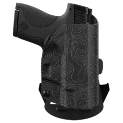 gray-topographic-map-custom-printed-holster-owb-kydex-holster