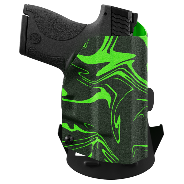 green-ink-swirl-custom-printed-holster-owb-kydex-holster