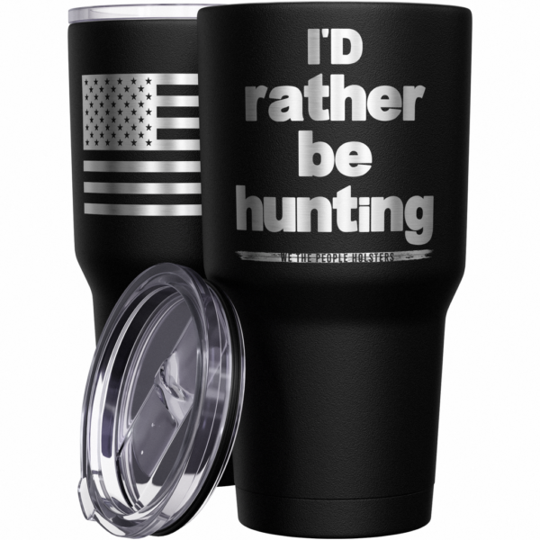 id-rather-be-hunting-american-flag-stainless-steel-tumbler