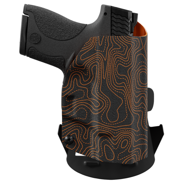 orange-topographic-map-custom-printed-holster-owb-kydex-holster