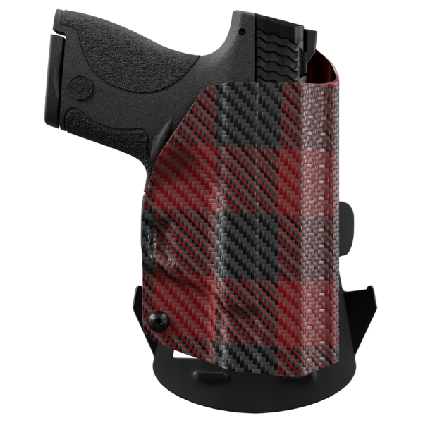 red-plaid-custom-printed-holster-owb-kydex-holster