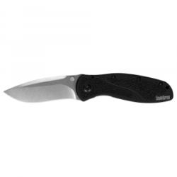 Kershaw Blur S30V Drop Point Folder Knife, 3.4", Black - 1670S30V