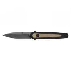 Kershaw Launch 15 Folding Pocket Knife, Black and Tan Spear Point for Tactical Precision - 7950