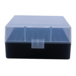 Berrys Bullets 005 .223 Rem/5.56 100 Round Flip-Top Ammo Box, Clear/Black - 03856