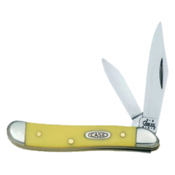 Case Yellow Synthetic Chrome Vanadium Peanut Knife - 00030