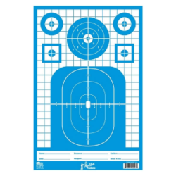 Pro Shot Tactical Precision Splattershot 12"x18" Targets, 8-Pack - TACTPREC-BLUE-8PK