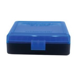 Berrys Bullets .22lr 100 Round Flip-Top Ammo Box, Blue/Black - 83500