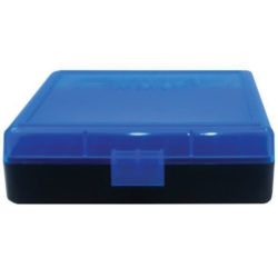 Berrys Bullets 001 100 Round Flip-Top Ammo Box, Blue/Black - 69874