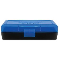 Berrys Bullets 401 .380/9mm 50 Round Flip-Top Ammo Box, Blue/Black - 53852